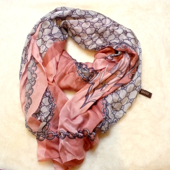 Gucci Silk Large Scarf - Picture 1 of 5